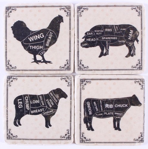 Untersetzer stein set 4 - ,