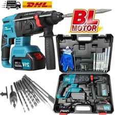 Akku Bohrmaschine Bohrhammer Schlagbohrer Brushless SDS Plus 21V DHL