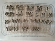 Ausstechform Buchstaben B-F