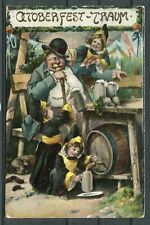 Prägedruck Ansichtskarte München Oktoberfest-Traum Humor/Bier Thematik - 02976