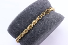 3,7g 8kt Goldarmband 18,5cm 8 kt Modell Kordelkette 333er Gold Schmuck 8 Karat