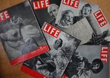 6 x LIFE MAGAZINE ZEITSCHRIFT 1946 VINTAGE US ARMED FORCES