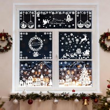 Fensterbilder Weihnachten Selbstklebend Stern Fensterdeko Weihnachtsbaum Haus