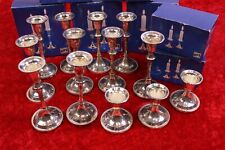 13 tlg. Set APS Kerzenleuchter Metall versilbert 6x13 cm 6x7 cm Gastronomie OVP