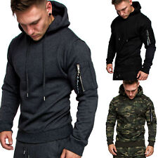 Herren Cargo-Style Kapuzen-Pullover Sweatshirt Hoodie Sweater Camouflage 4003