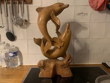 48cm große Holzfigur