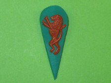 Timpo Toys -  Ritter Schild   grün - braun  Topfhelmritter Visierritter variante