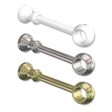 Träger für Gardinenstangen 28 mm Ø Wandträger / Deckenträger Kunststoff, kürzbar