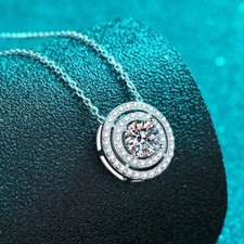 1 kt Doppel-Halo Weißgold