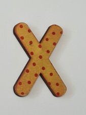 X - Holzbuchstabe  als Deko / Basteln -  (R3A)