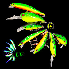 7x Wobbler UV Set Twitchbait