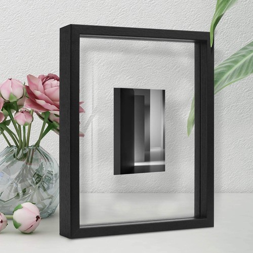 Schwarz bilderrahmen glas - schwarz,