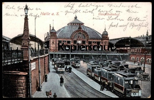 Alte postkarte halle saale - halle,