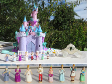 Min Polly Pocket Disney 💯% Komplett Cinderella Schloss mit Licht 💖 Bluebird