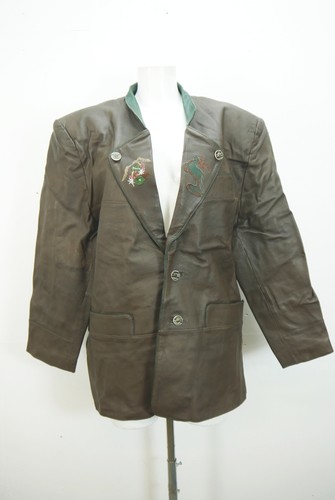 Stickerei lederjacke neuwertig - stickerei,