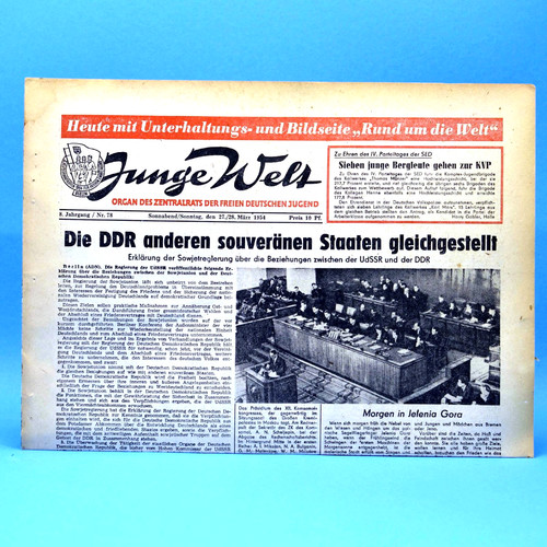 Junge welt 1954 - junge, 27.03.1954