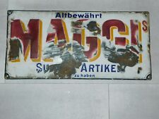 Schild Emailschilder Emaille Schilder "Maggi" Original!
