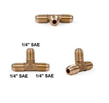 T-Stück Messing 3 x 1/4" SAE