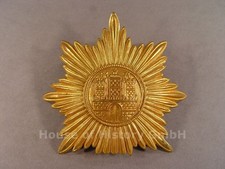 148320: Hamburg Tschako Emblem für Polizei um 1930, feuervergoldeter Stern