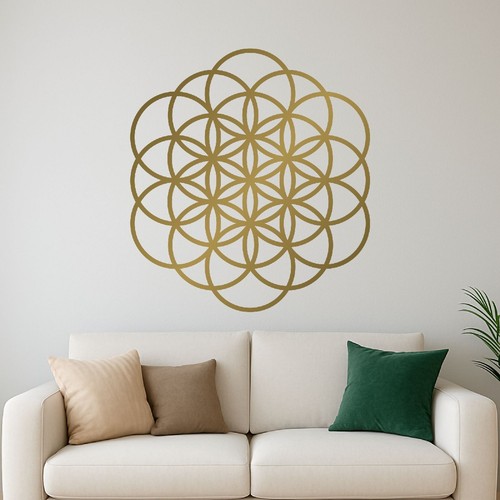 Blume des lebens wandtattoo - blume,