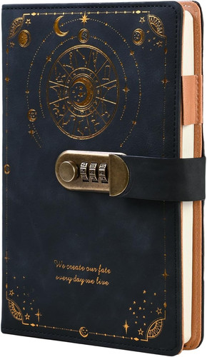 Vintage leder tagebuch - tagebuch, mit