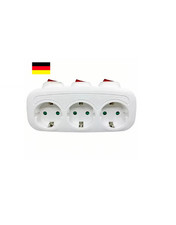 3-Fachs EU Mehrfachsteckdose
