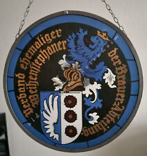 Weihenstephan Absolvia Verband ehemaliger der Brauerei-Abteilung Bleiglasbild