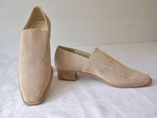 "LAURA BELLARIVA" Gr. 39 edel-elegante Halbschuhe beige  Ledersohlen Top-Zustand