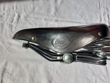 Sattel Fahrrad Lepper Weltmeister Leder Schwarz Neu  Retro Vintage Tourenrad 