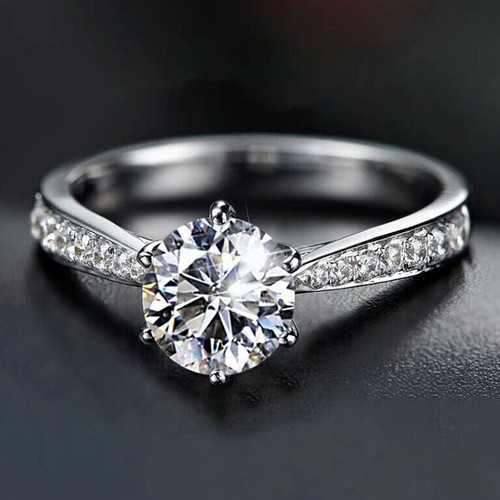 Rund diamant solitär - diamant,