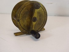 Alte Messingrolle Anglerschnur DAM Effzet 495 Rolle Angeln Messing