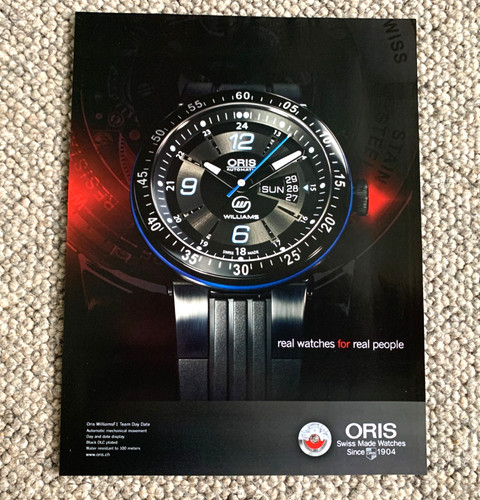 Oris williams team day date - oris,