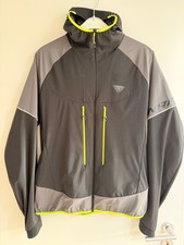 Dynafit Herren Jacke Weste Outdoor Softshell Größe XL (EU52) schwarz grau gelb