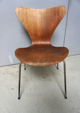 Fritz Hansen Arne Jacobsen Design Stuhl Chair Serie 7 Teak 50er  (F025-443)