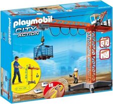 PLAYMOBIL 9399 Baukran Kran mit Fernsteuerung Baustelle Handwerker NEU OVP 77cm