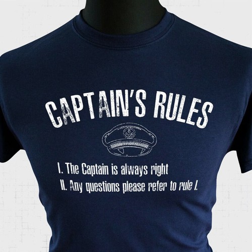 Captains rules shirt - rules, fun