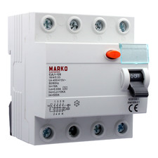 FI-SCHALTER 16A 4-Polig  Fehlerstromschutzschalter FI-Schutzschalter Typ A 30mA