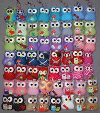 8cm Eule Uhu Schlüsselanhänger Glücksbringer Farbwahl Pflaster Fliegenpilz