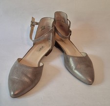 Paul Green Gr.39 Gold-Bronze Sling- Ballerinas Leder ca. 1cm Absatz NEU 159€