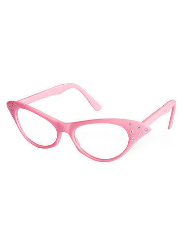 50er brille pink - 50er,