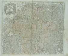 Landkarte Schweiz. Helvetiae