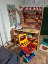 Kaufladen Mit viel Zubehör Massivholz