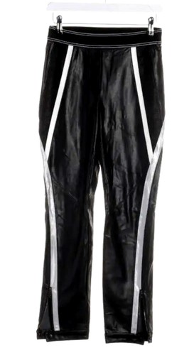 Lederhose schwarz streifen - lederhose,