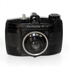 Kamera VEB Rheinmetall Perfekta II mit Achromat 1:7.7 / 80 Bakelit (#1097)