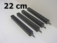 4er Set Holz Möbelfuss Tischbein Tischbeine Küchentresen Tischfuß  L. 22 cm