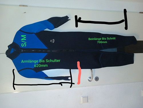 Neopren taucher nassanzug m - neopren, s/m