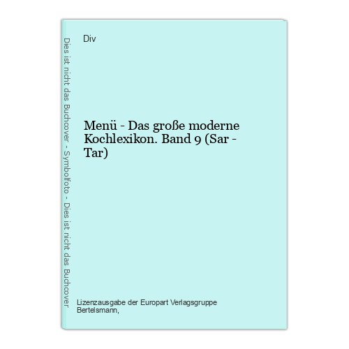 Menü das große moderne - -,