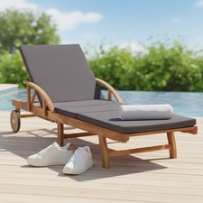 Sonnenliege aus Hartholz