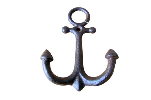Wandhaken anker braun - anker, neu