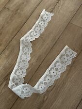 1 beige Bordüre Plastik Weis Mit Klebeband Ca. 5 x 64 cm